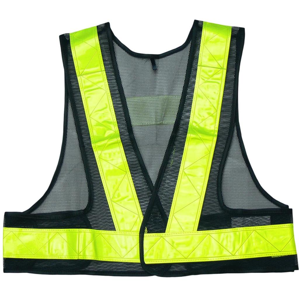 Safety Vest Short 50mm Reflective Navy x Yellow [ACE] No. 761, Length, Wide, Tape,