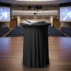 Solid Color Height Stretch Round Tablecloth Elastic Bar Table Cover Bar Counter Cover  Auditorium
