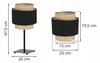 NIGHT TABLE LAMP BOHO JUTA LAMPSHADE 20 CM