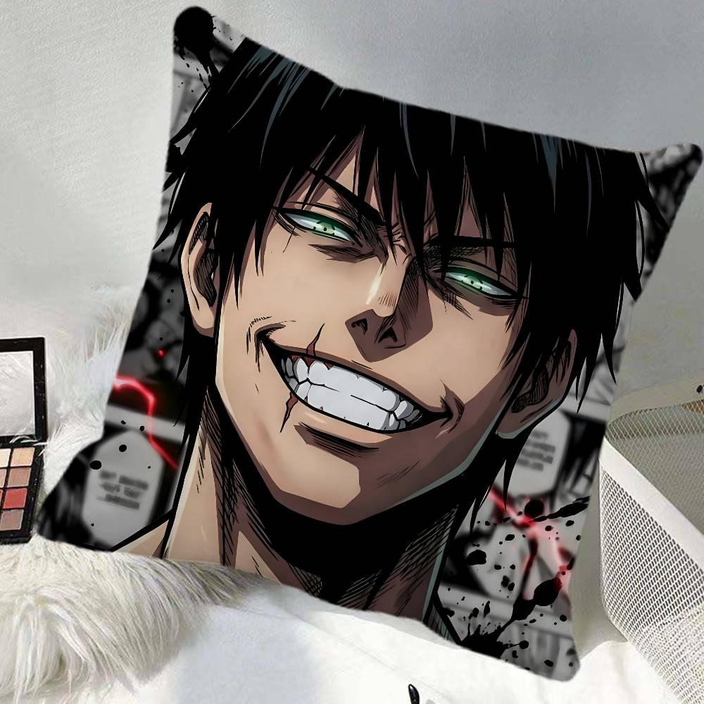 Anime KKaisen Pillow Case Square Pillow Bedroom Sofa Leisure Comfort Cushion Car Home Decoration