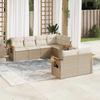 VidaXL Garden Lounge Set with Cushions 7 Pcs, Patio Sofas, Patio Furniture Set, Outdoor Furniture, Beige 3259384
