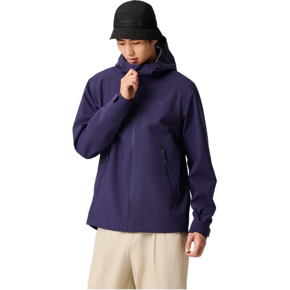 Anta x ZHONGGUOGUOJIADILI,LIANMINGKUAN Outdoor Collection Waterproof, Windproof, And Rainproof Windbreaker Jacket Men's 152546604-3