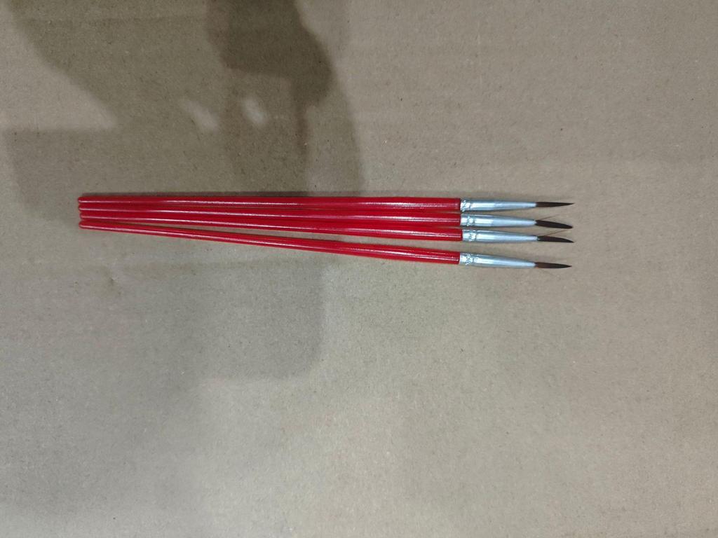 Children's Watercolor Brush Set with Acrylic, Oil Painting, and Hook Pens. Includes Nylon and Plastic Brushes with Flat and Row Pen Heads.