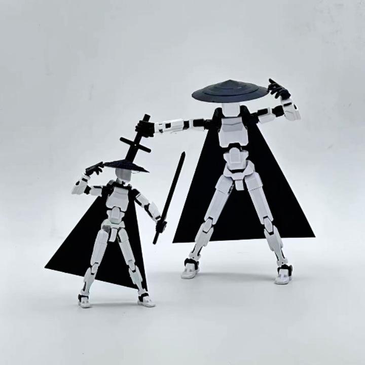 20cm Large Size DIY T13 Action Figure Titan Multi-Jointed Movable Shapeshift Lucky Robot 3D Printed Action Figures Toys