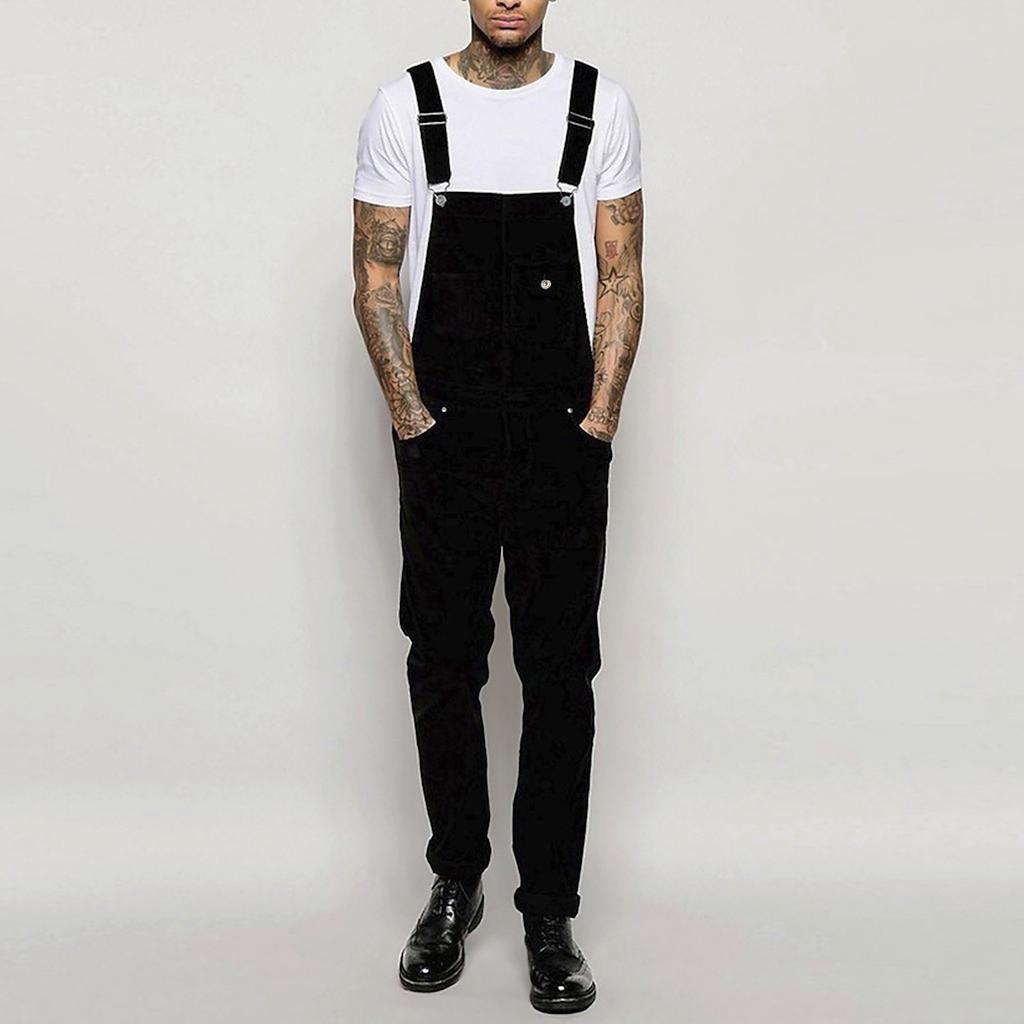 Tute da Lavoro da Uomo con Bretelle Regolabili Pantaloni con Pettorina Tute Resistenti Multitasche per Lavori Pesanti e Lavoro all'Aperto