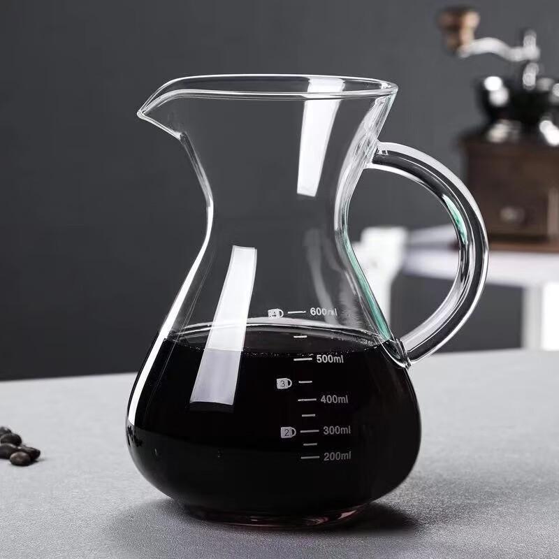 TLXT Heat-Resistant Pour-Over Coffee Pot