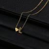 Trendy Heart-Shaped Alphabet Pendant Necklace