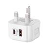 20W Dual USB Fast Charger, UK Standard, Compatible with Apple iPhone 15
