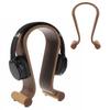 Headphone Stand - Maclean - Mc-815w - Hazelnut Wood - Modern Design - Non-slip