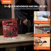Drill Bit Set 70 PCS Screwdriver Bit Set with Carrying Case Multi-purpose