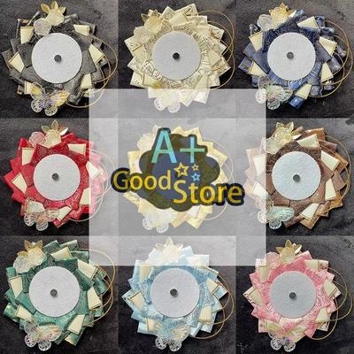 Original Handgefertigter Zarter Bandrosen-Anstecknadelhalter Für 55mm-75mm Abzeichen Abzeichen-Displaytasche DIY Tasche Dekoration Zubehör