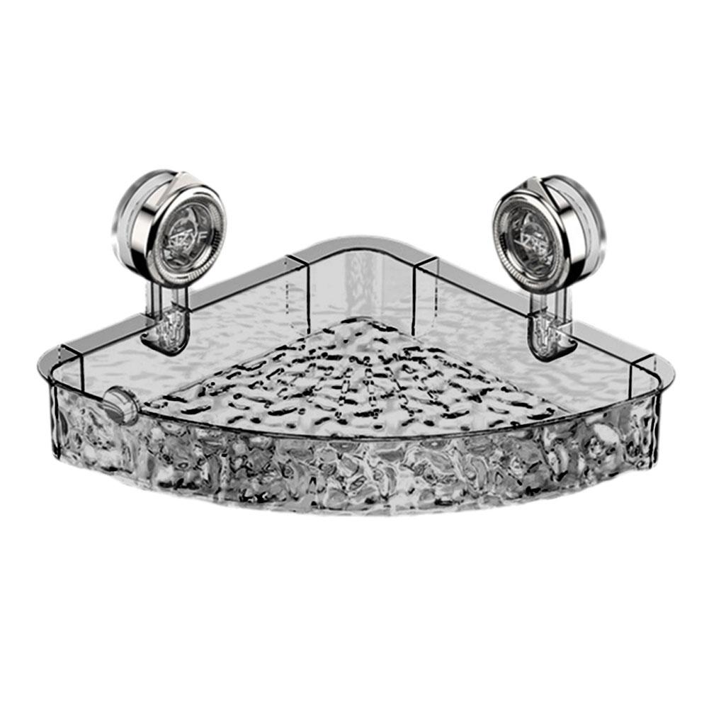 Bathroom Suction Cup Rack Punch-free Wall-mounted Shelf Corner Toilet Storage Triangle Wash Basin Bathroom Rack N9K8