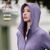 CAMEL Women's Slim Waist Fleece-Lined Hooded Sweatshirt