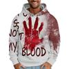 Vintage 3D It'S Not My Blood Bloody Letter Patterns Printed Sweatshirts Hoodies For Men Clothes Y2k Top Pullovers Spring And Autumn Boy Tees Clothing