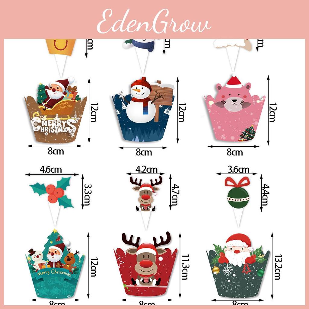 Christmas Cake Embellishments Paper Flags And Insert Cards For Seasonal Events
