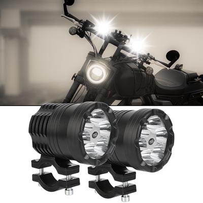 Montaż lampy do jazdy motocyklowej światła pomocnicze światła przeciwmgielne 12V do BMW Honda Kawasaki Cafe Racer LED reflektor reflektor