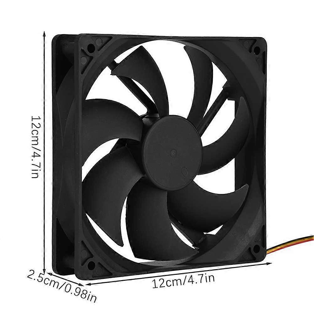 12cm PC Cooling Fan High Airflow Low Noise Chassis-Cooling Fan PC Accessories