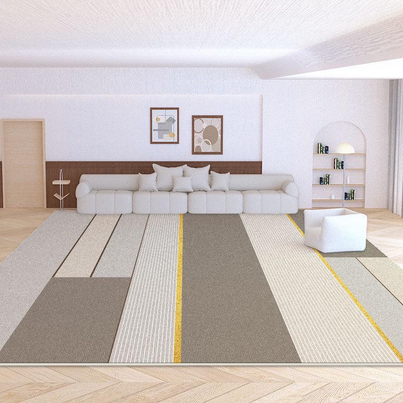 2024 Cream Loop Velvet Living Room & Bedroom Carpet - Waterproof, Stain-Resistant, Durable