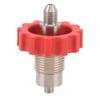 CO2 Gas Tank Adapter Stainless Steel Gas Filling Charging Adapter G5 8 To 7 16‑20 Port Red Gear