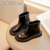 Children's Ankle Boots 2023 Autumn/Winter Girls' Non-slip Soft Sole Single Boots Plus Fleece Fashion Boots