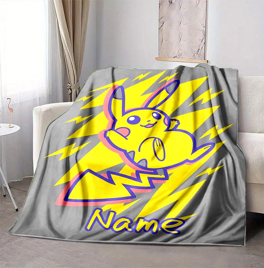 Custom Name Ghostly Friends Flannel Blanket Throw Blanket Soft Warm Sofa Bed home Decor Unique Gift