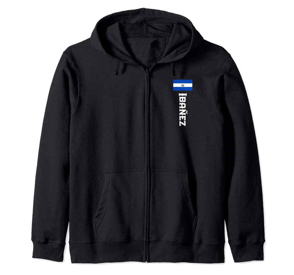 Ibañez El Salvador Shirt Zip-Up Hoodie for Men, Women, and Kids