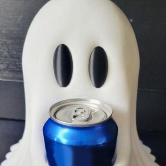 Halloween Ghost Drink Holder Spooky 3D Printed Ghost Soda Beverage