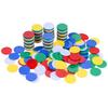 100/200pcs 19cm Gambling Chips Bingo Markers Bulk Plastic Poker Chips Table Game Props Accessories Solid Color / Transparent TMZ