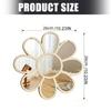 Bohemia Wall Mirror Decors Flower Decorative Mirror Rustics Farmhouse Wall Decors for Bedroom Bathroom Wall Mount Mirror