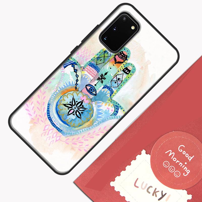 Hamsa Hand of Fatima Phone Case For Samsung Galaxy S23 Ultra S20 S21 S22 S24 S25 Plus S9 S10 S25 FE Cover Shell