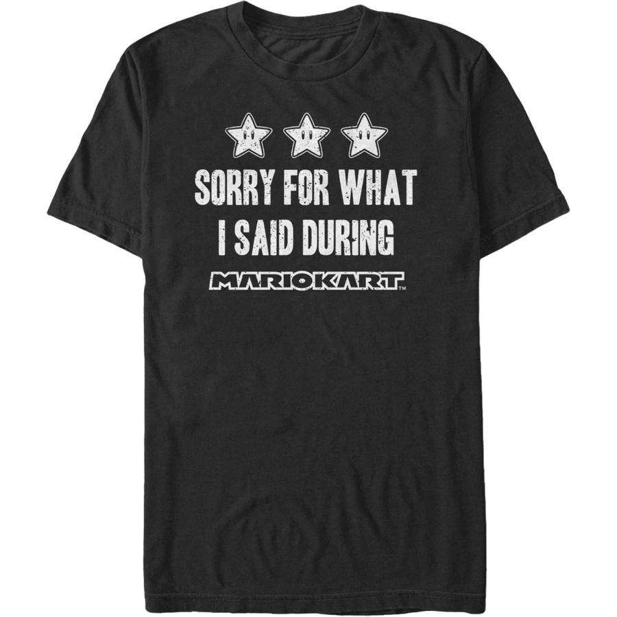 Men s Nintendo Mario Kart Sorry for What I Said T-Shirt S