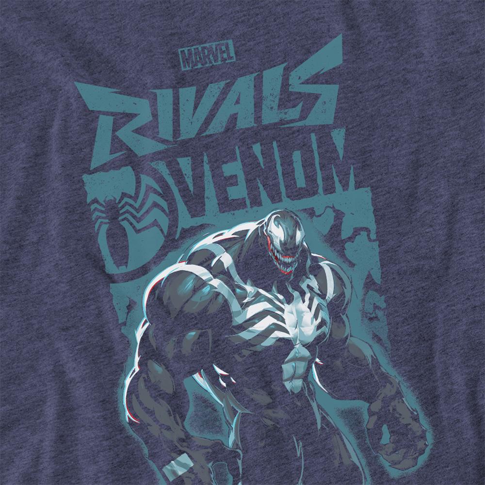 Marvel Rivals Unisex Adult Symbiote Venom Heather T-Shirt