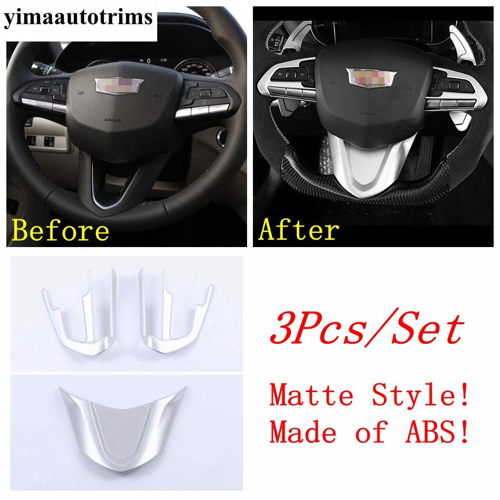 ABS Matte Front Water Cup Panel / Steering Wheel / Window Lift / Handle Bowl Cover Trim Accessories For Cadillac CT4  - 2024