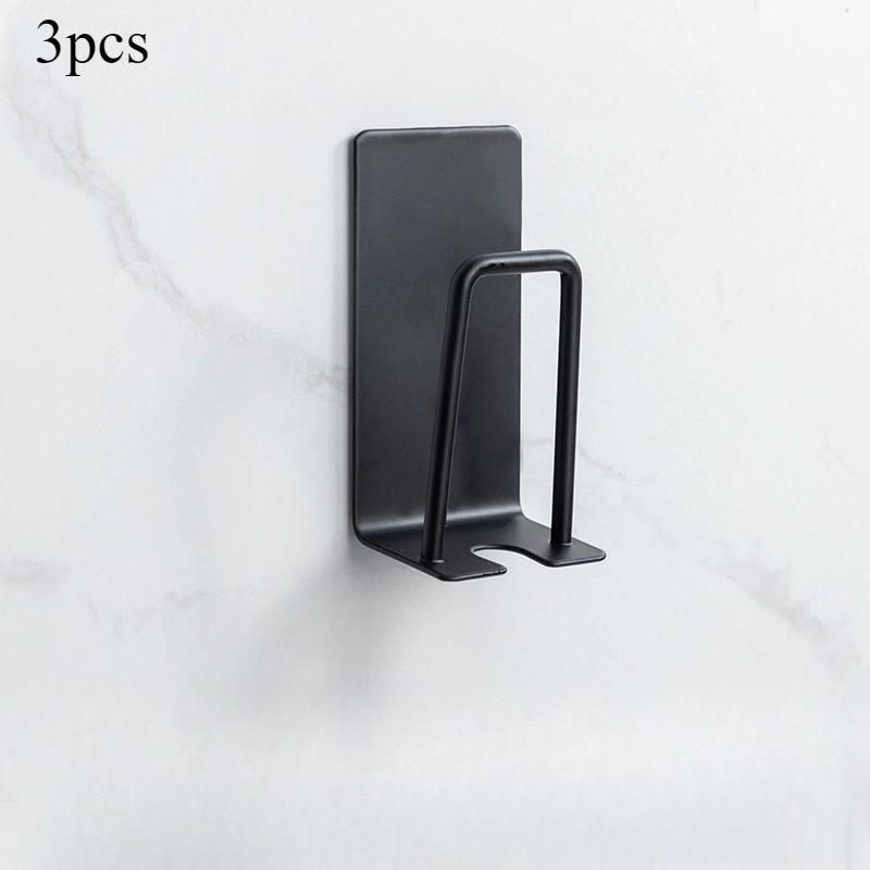 3PCS Bathroom Storage Rack Iron Art Wall Mounted Toothbrush Holder Washroom Mouthwash Cup Organizer Bathroom Accessories