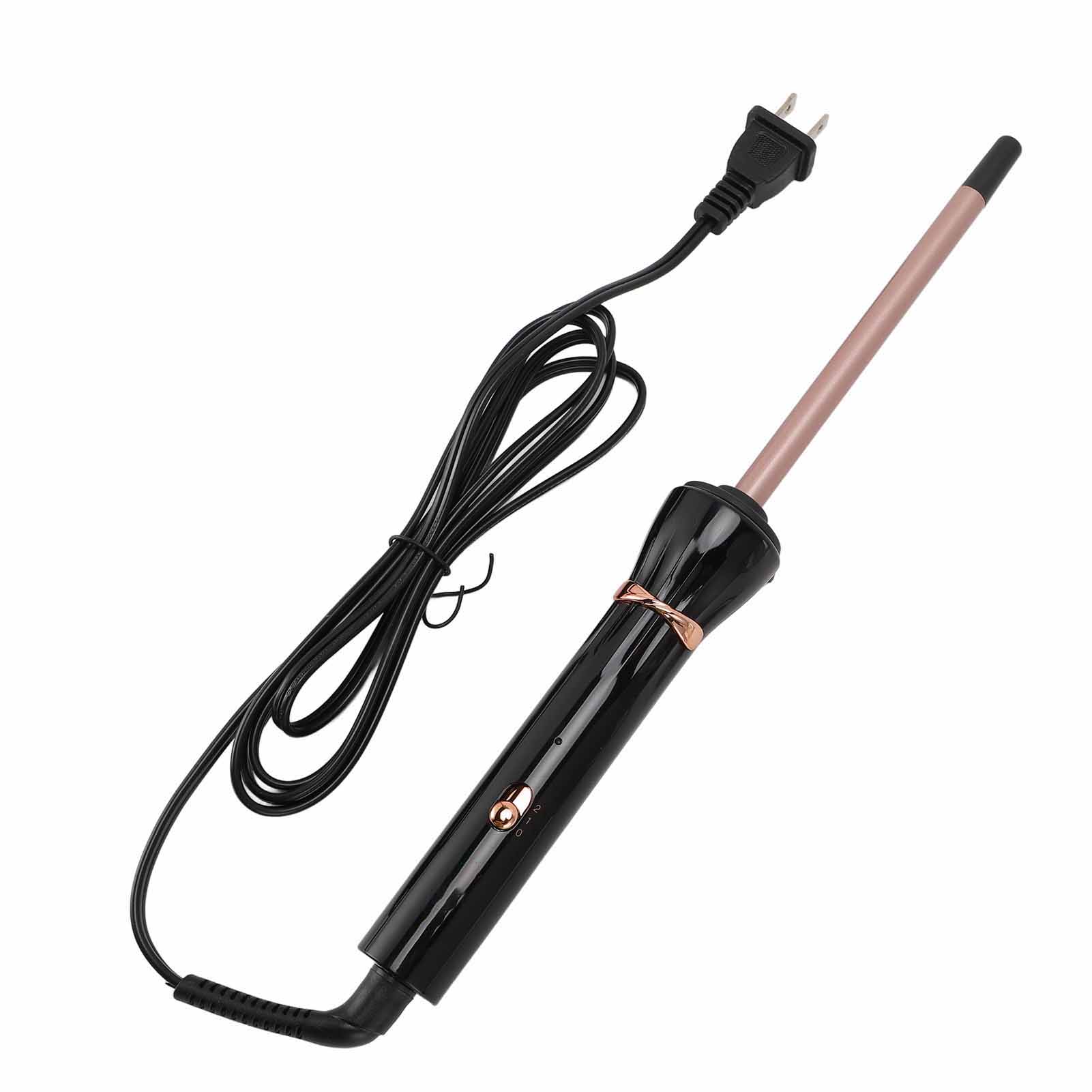 

9 мм узкие щипцы для завивки волос быстрый нагрев отрицательные ионы керамическое покрытие против ожогов портативный маленький ствол