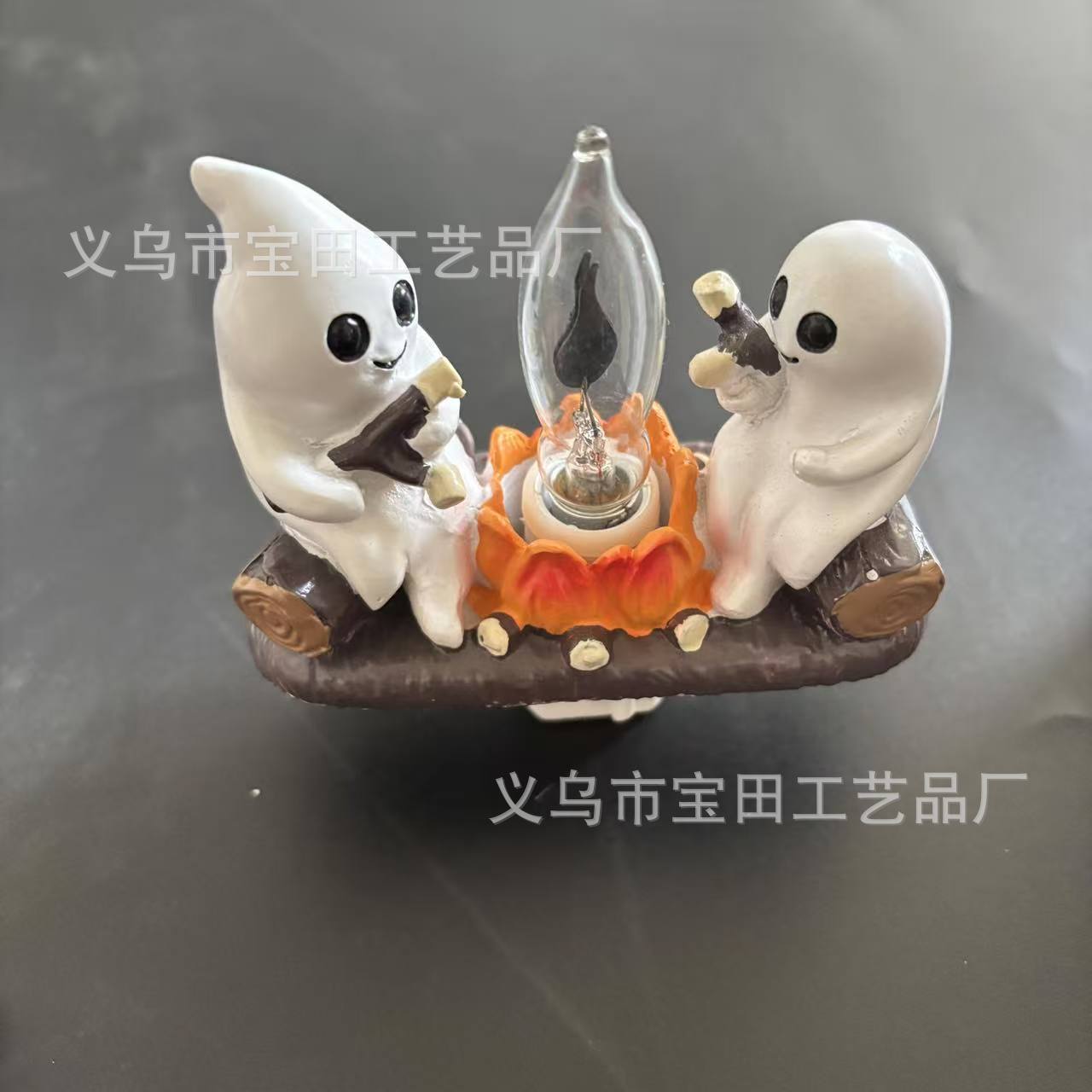 

New Ghost Campfire Flashing Insert Wall Night Light, Ghost Fire Marshmallow Luminous Gift
