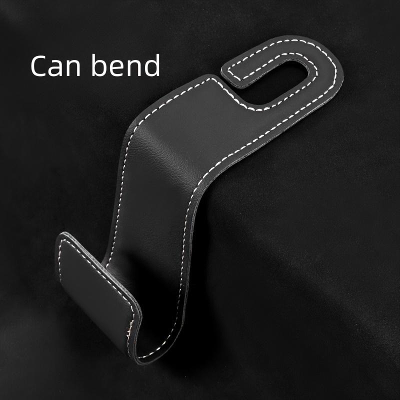 Car Hooks, Car Seat Back PU Leather Storage Hook, Multi-function Hanger For Keys Purse, Handbag Earphone Charging Cable Umbrellas Coats Car Organizer