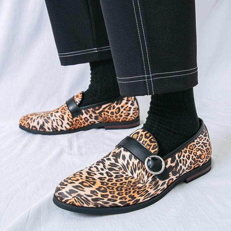 Men's British Style Slip-on Leather Loafers: Formal Casual Pointed Toe Shoes