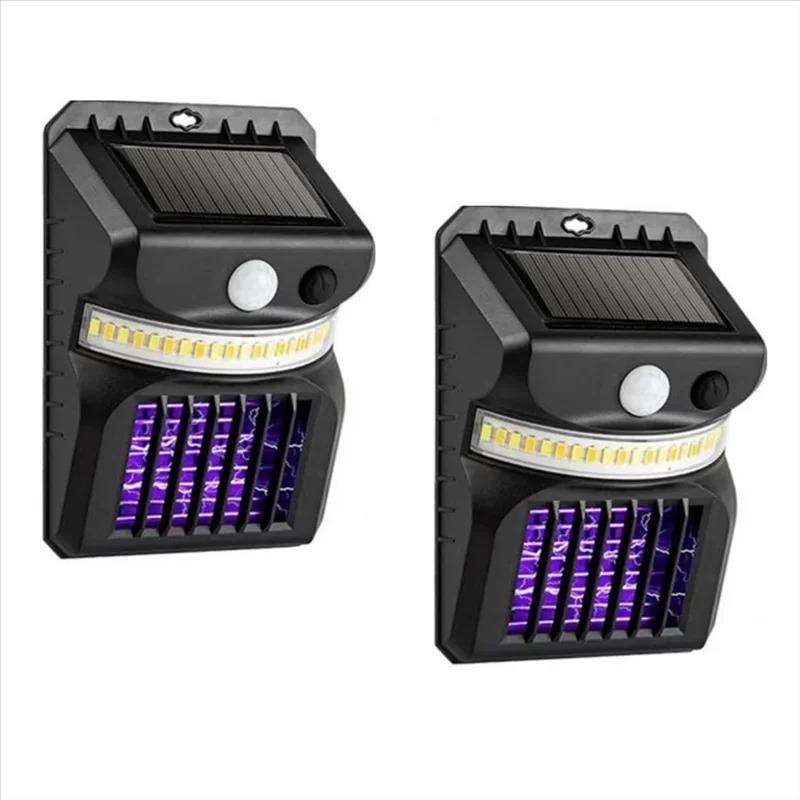 Anti Mosquito Solar Lights Outdoor Solar Security Lights Solar Motion Sensor IP65 Waterproof Lights Human body sensing can be clipped or hung on walls