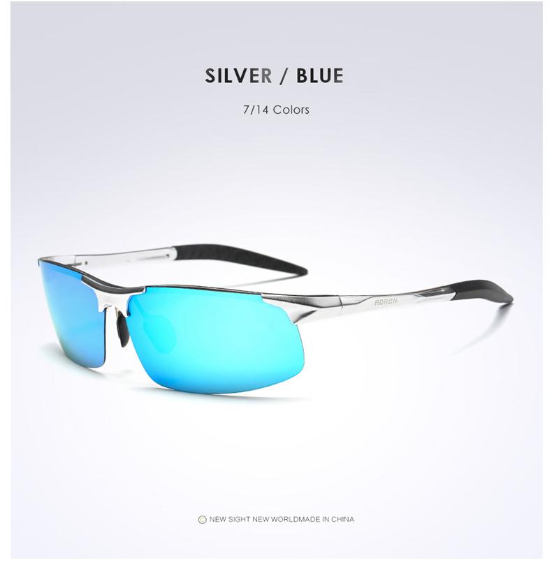 Men Retro Driving Sunglasses Aluminum Frame UV400 Anti-Glare Sport Sun Glasses Driver Goggles Outdoor