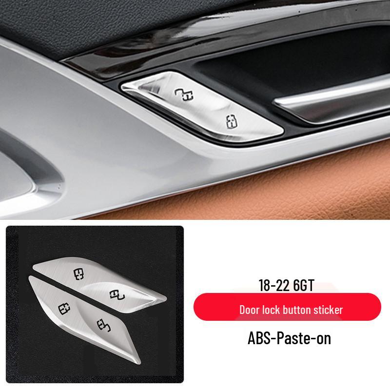 BMW 5 Series 6GT Door Lock Button Stickers (2018-2023 Models)