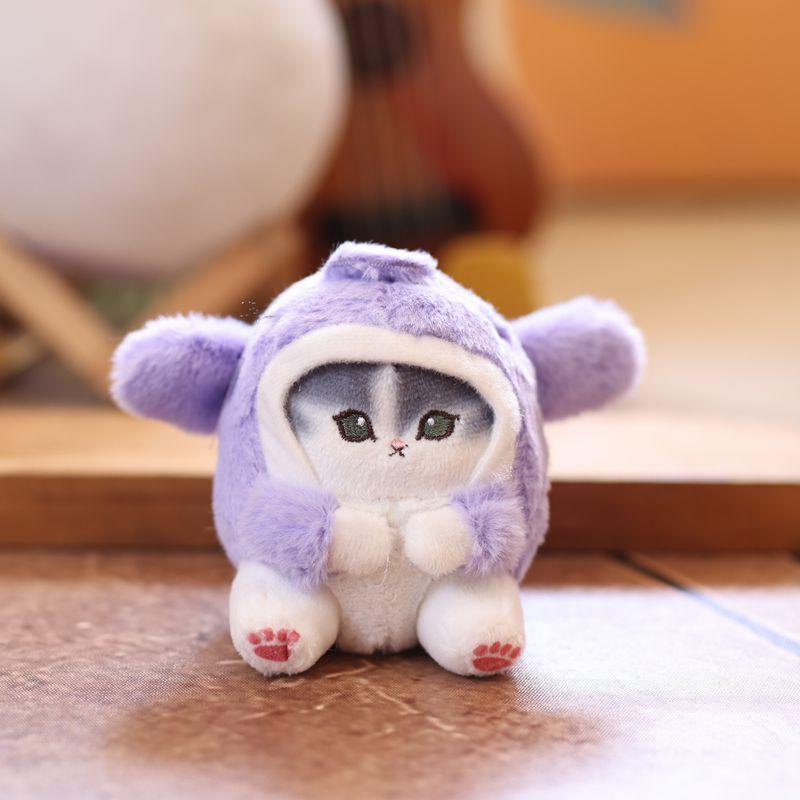 

Мультяшный Милый Кот-Акула Котенок Плюшевая Кукла Мягкая Игрушка Брелок Подвеска Девичий Брелок Подвески для Сумки Аксессуар для Пары Подарки фиолетовый