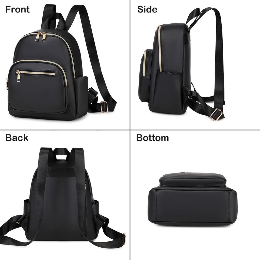 Mini PU Back Large Perfect for Cute Gray [JIANLINST] Women's Backpack, Leather, Small, Popular, Stylish, Zipper, Capacity, Waterproof, Lightweight,