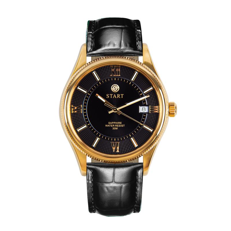 START-Fashionable Men's Watch Swiss Imported Movement Quartz Men's Watch Luminous Roman Dial Date Function