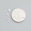 S925 Sterling Silver Small Spacer Beads for DIY Handmade Jewelry – Square Loose Beads for Bracelets & Necklaces