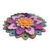 Yousheng Diatomaceous Earth Floor Mat 3D Realistic Rainbow Sunflower Pattern Quick Dry Non-Slip Absorbent Mat