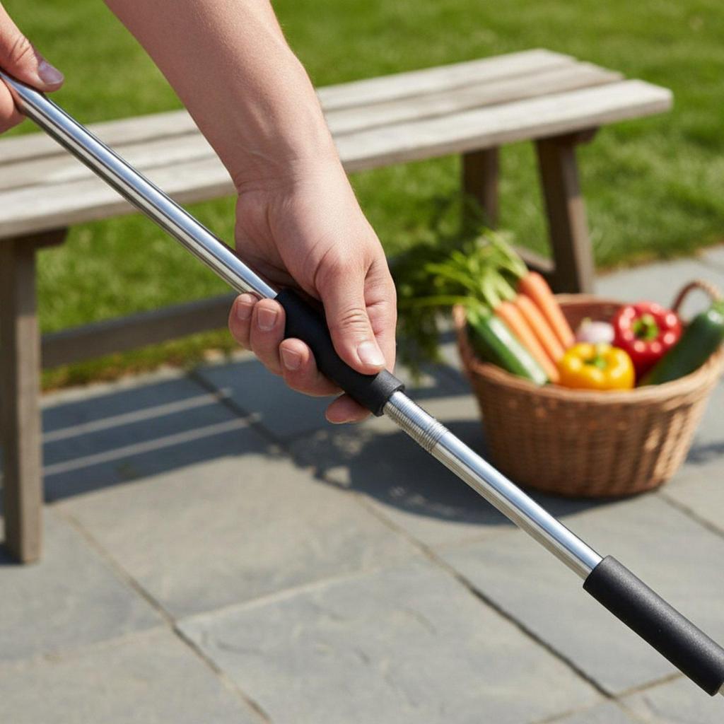 Weeding Rake Heavy Duty Detachable Soil Tiller Hoe RustResistant and Cultivator Combo Tool for