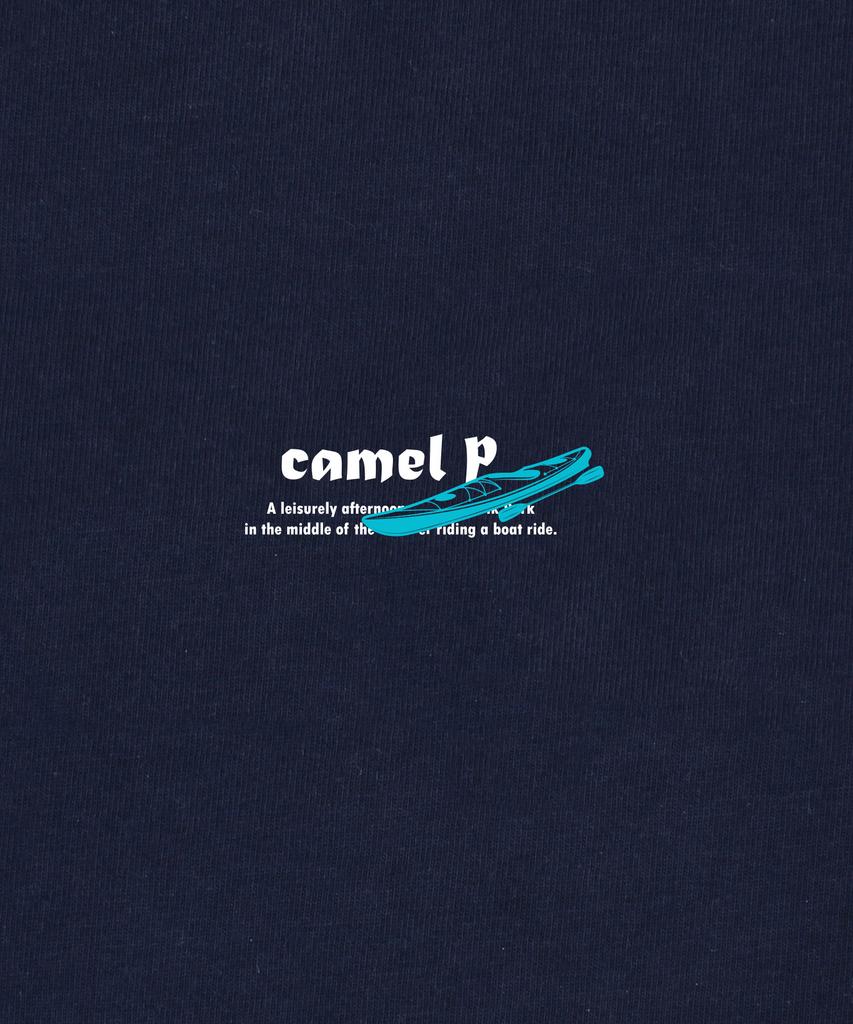 CAMEL WORK Short Sleeve T-Shirt (Navy)