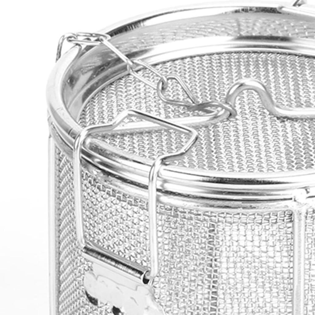Seasoning Strainer Large Stainless Steel Tea Infuser, sieve fine mesh with Extended Chain Hook for Brew Loose Leaf Tea, Seasonings Cooking, Ice Cube