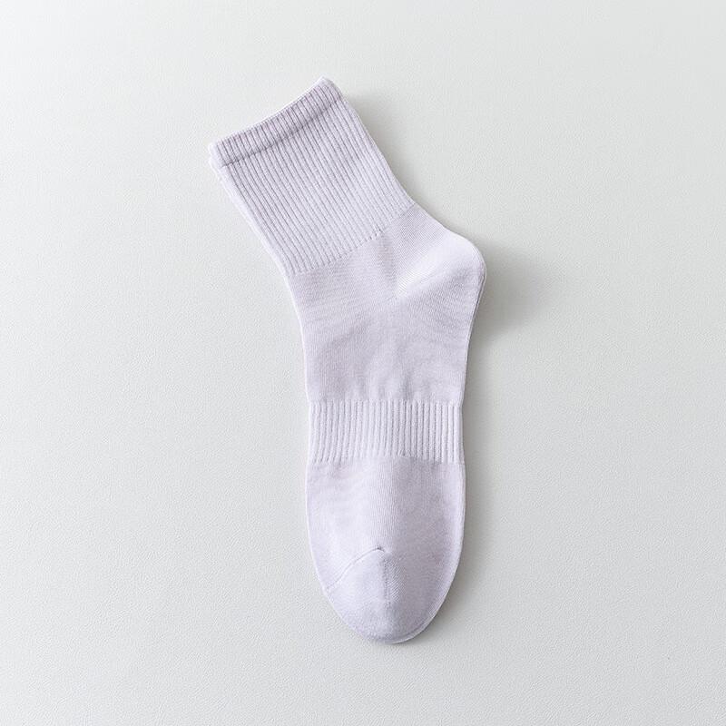 Women s Thin Cotton 7A Anti-Odor Mid-Calf Socks (5-Pack)